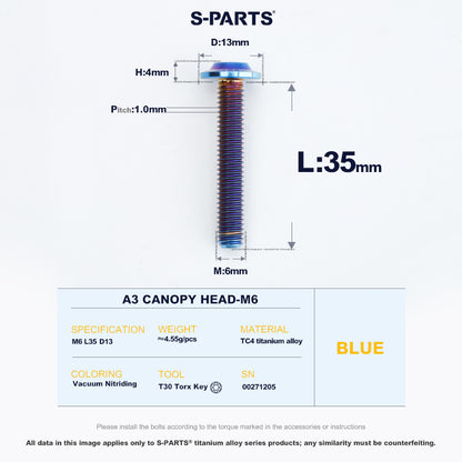 A3 Canopy Head M6 D13