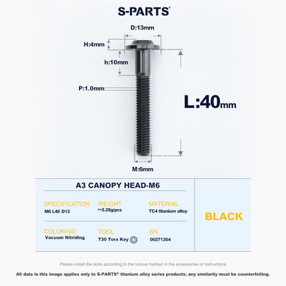 A3 Canopy Head M6 D13
