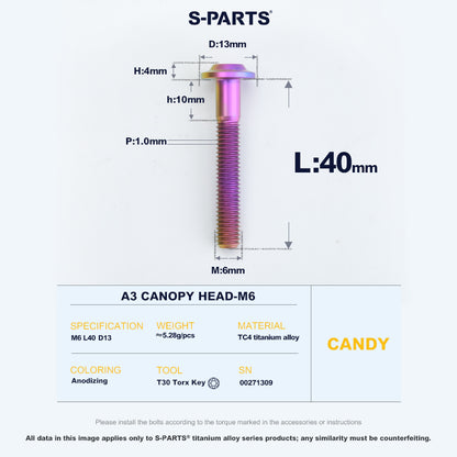 A3 Canopy Head M6 D13