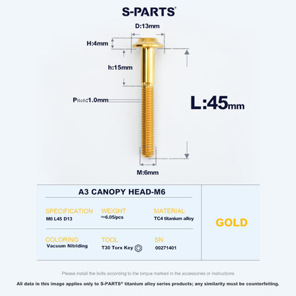 A3 Canopy Head M6 D13