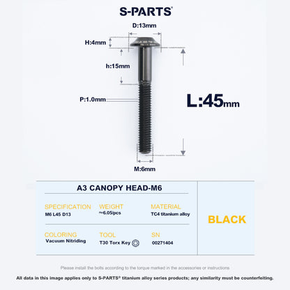 A3 Canopy Head M6 D13