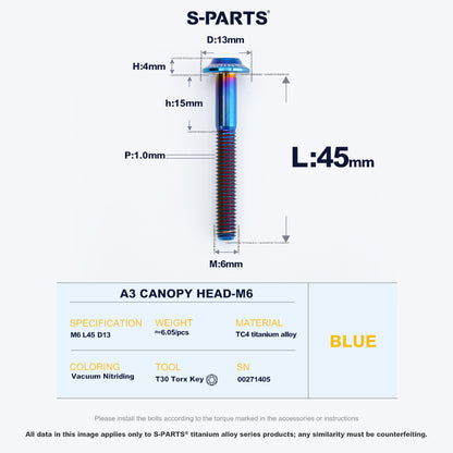 A3 Canopy Head M6 D13