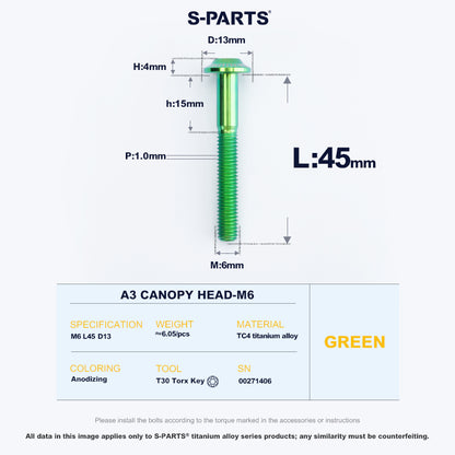 A3 Canopy Head M6 D13