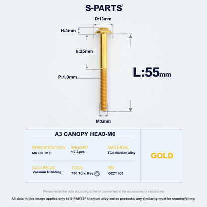 A3 Canopy Head M6 D13
