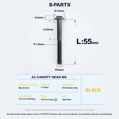 A3 Canopy Head M6 D13