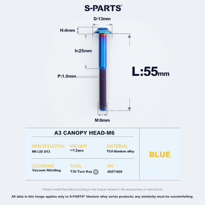 A3 Canopy Head M6 D13