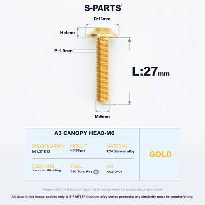 A3 Canopy Head M6 D13