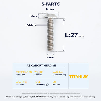 A3 Canopy Head M6 D13