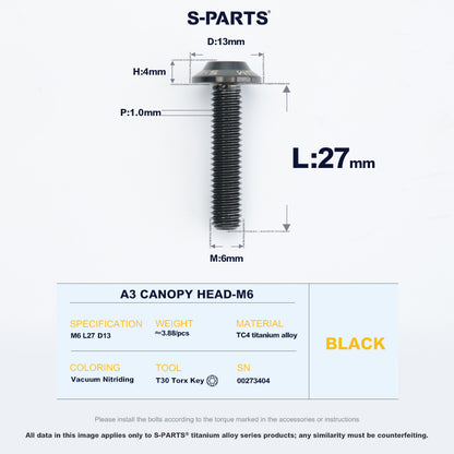 A3 Canopy Head M6 D13