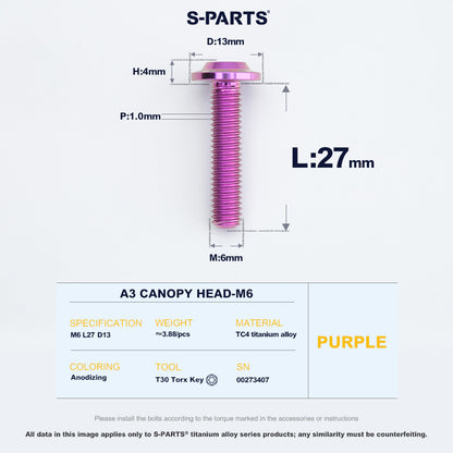 A3 Canopy Head M6 D13