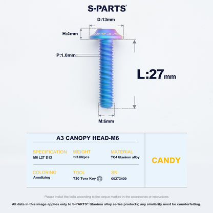 A3 Canopy Head M6 D13