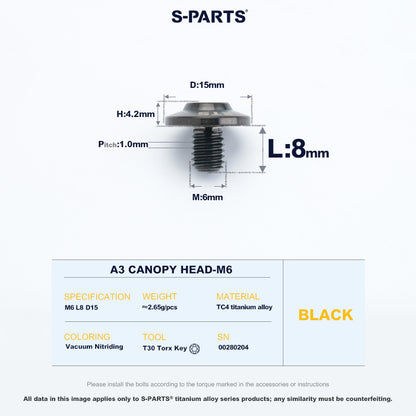 A3 Canopy Head M6 D15