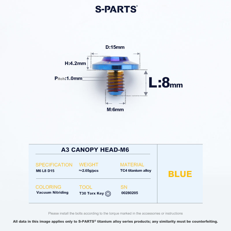 A3 Canopy Head M6 D15