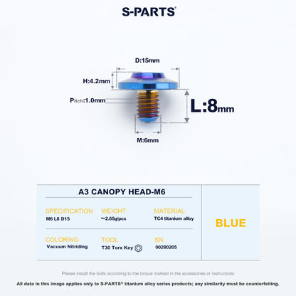 A3 Canopy Head M6 D15