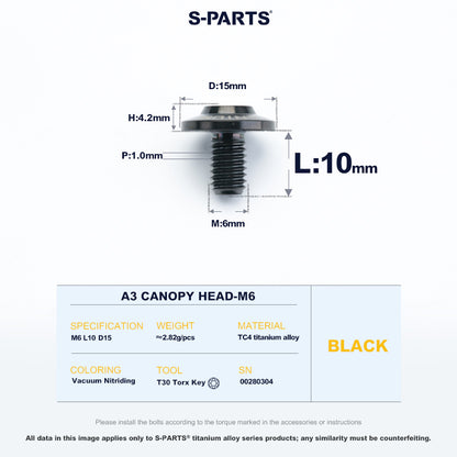 A3 Canopy Head M6 D15