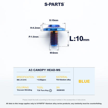 A3 Canopy Head M6 D15