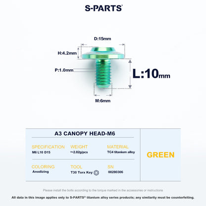 A3 Canopy Head M6 D15