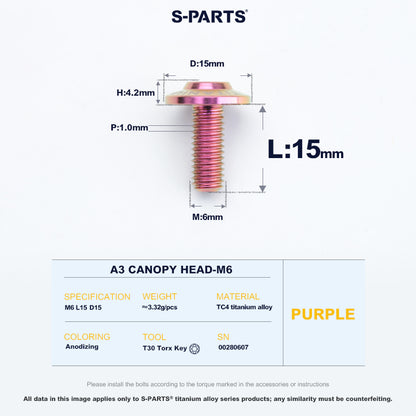 A3 Canopy Head M6 D15