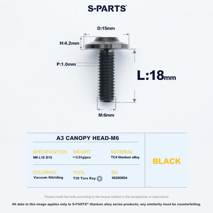 A3 Canopy Head M6 D15