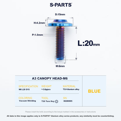A3 Canopy Head M6 D15