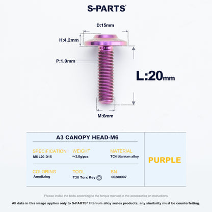 A3 Canopy Head M6 D15