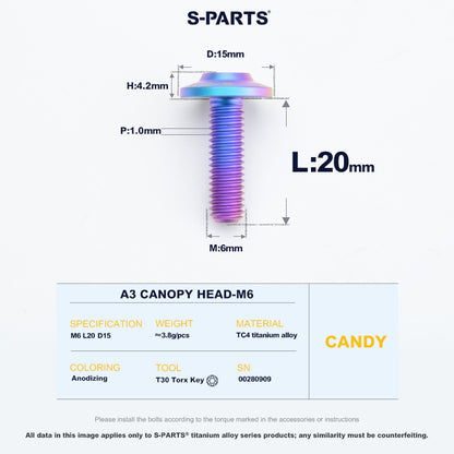 A3 Canopy Head M6 D15