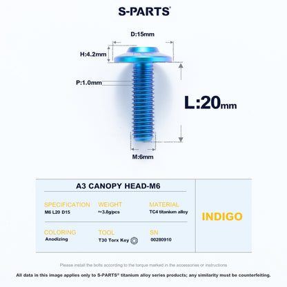 A3 Canopy Head M6 D15