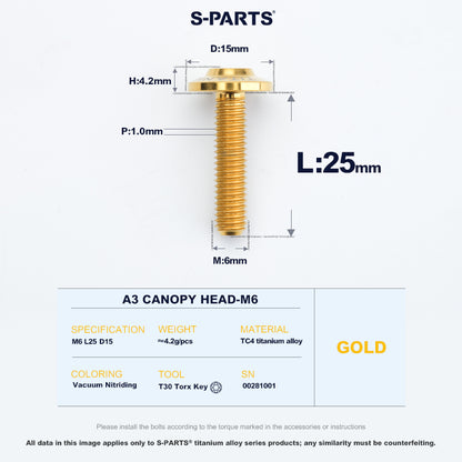 A3 Canopy Head M6 D15