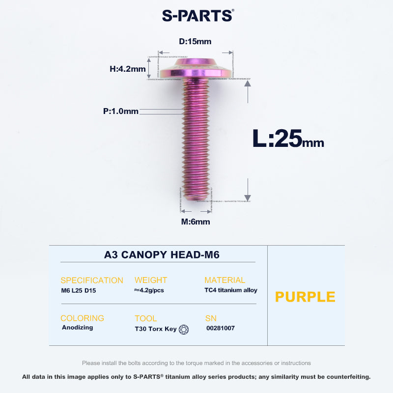 A3 Canopy Head M6 D15