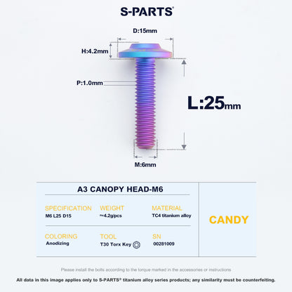 A3 Canopy Head M6 D15