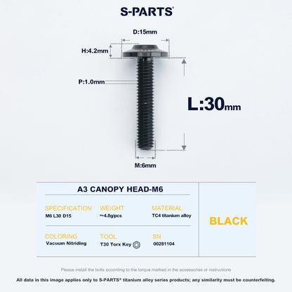 A3 Canopy Head M6 D15