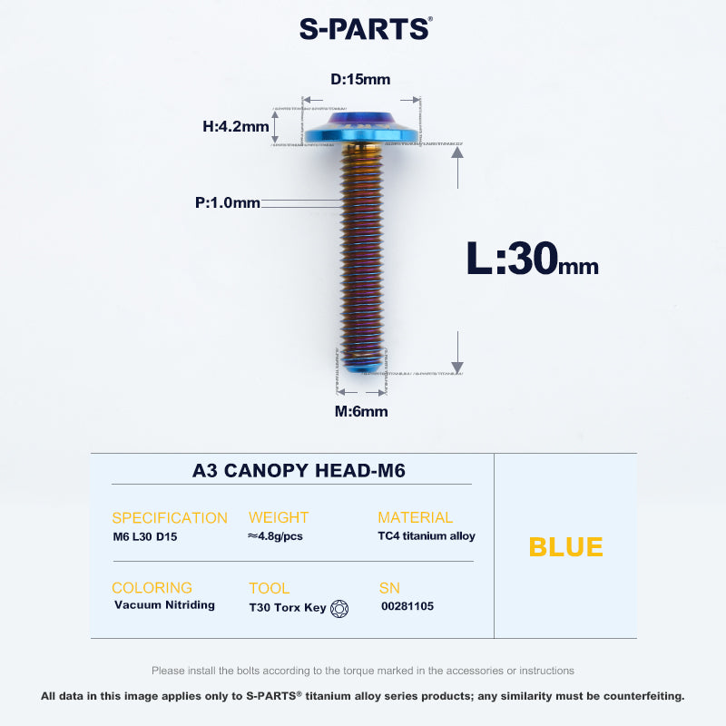 A3 Canopy Head M6 D15