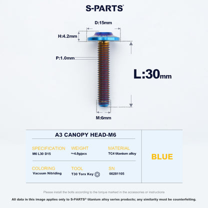 A3 Canopy Head M6 D15