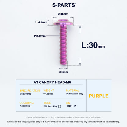 A3 Canopy Head M6 D15