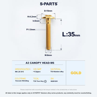 A3 Canopy Head M6 D15