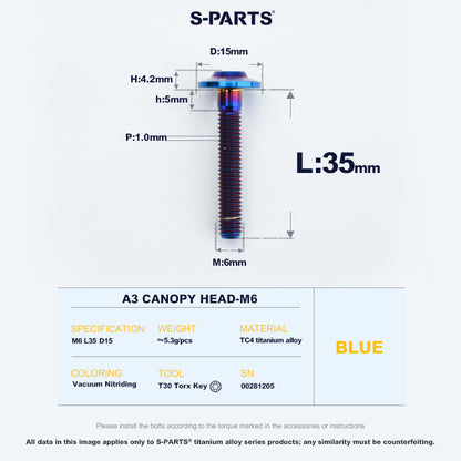 A3 Canopy Head M6 D15