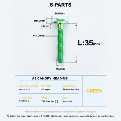 A3 Canopy Head M6 D15