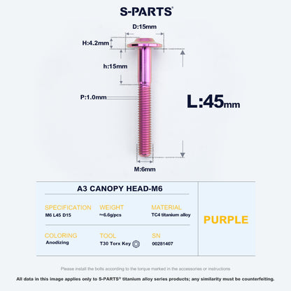 A3 Canopy Head M6 D15