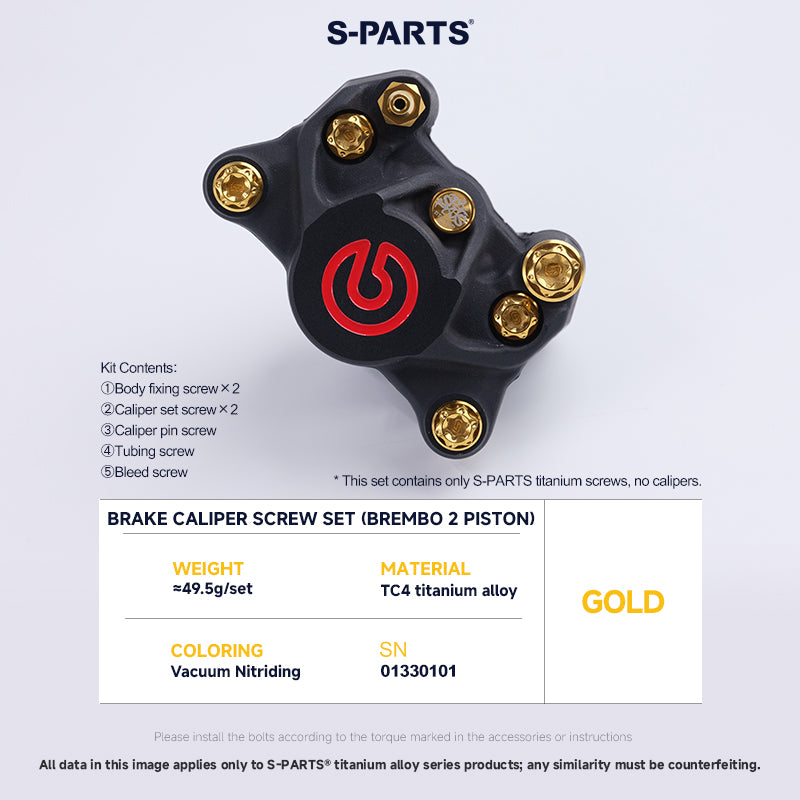 Brake Caliper Bolt Kit For BREMBO 2 Piston