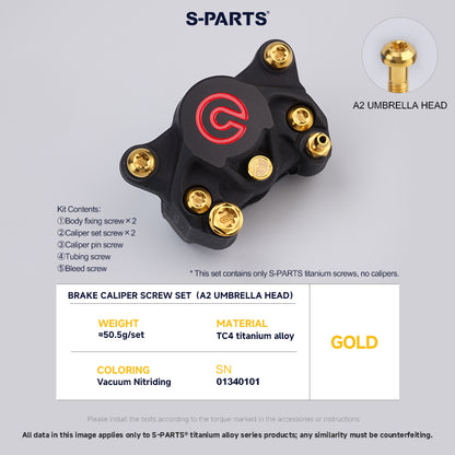 Brake Caliper Bolt Kit For BREMBO 2 Piston