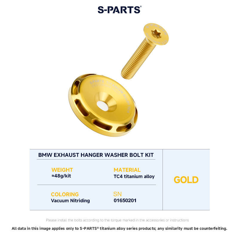 Exhaust Hanger Washer Bolt Set For BMW