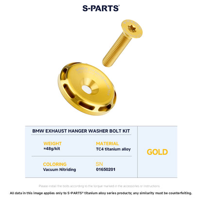 Exhaust Hanger Washer Bolt Set For BMW