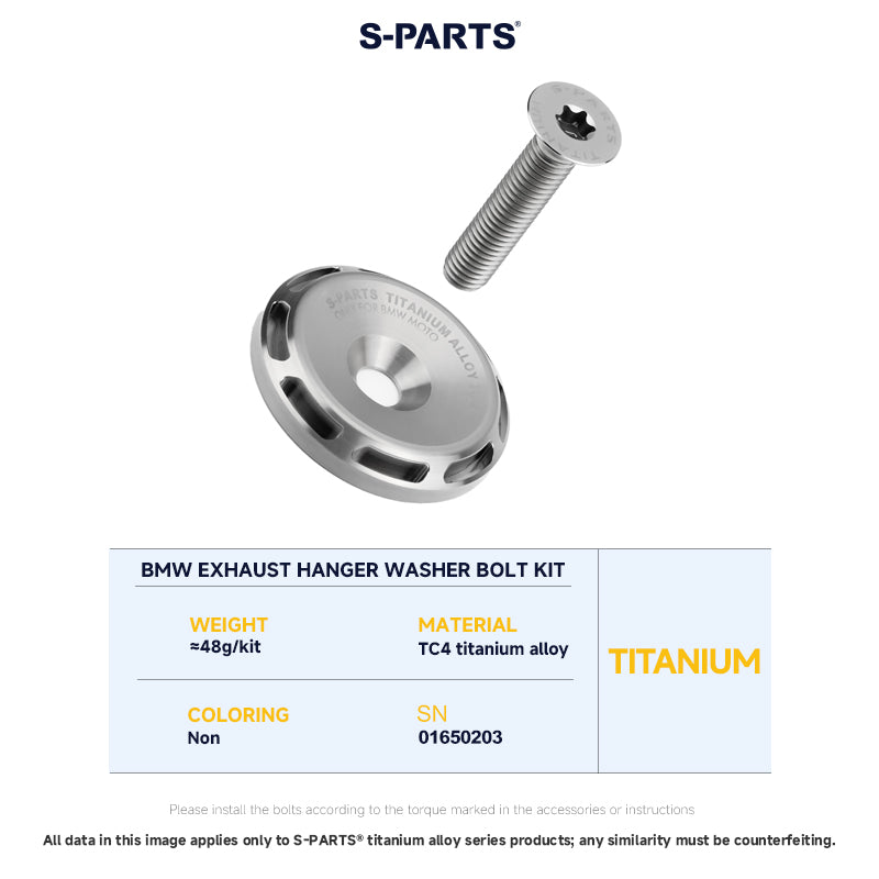 Exhaust Hanger Washer Bolt Set For BMW