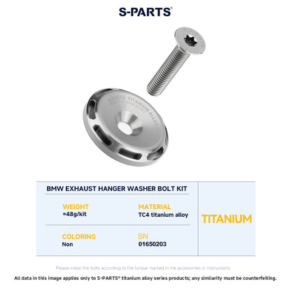 Exhaust Hanger Washer Bolt Set For BMW