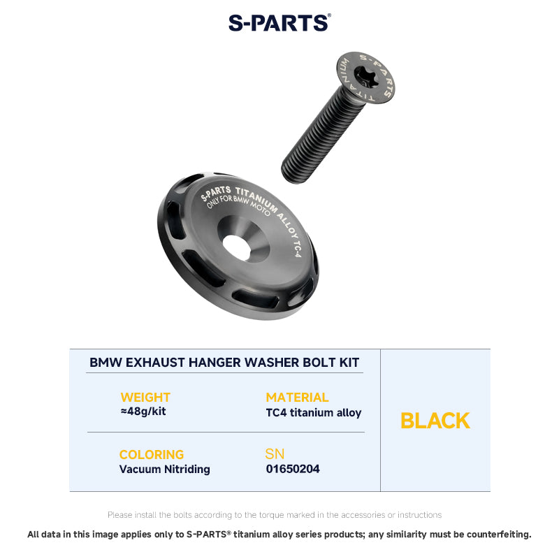 Exhaust Hanger Washer Bolt Set For BMW