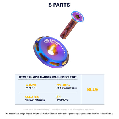 Exhaust Hanger Washer Bolt Set For BMW