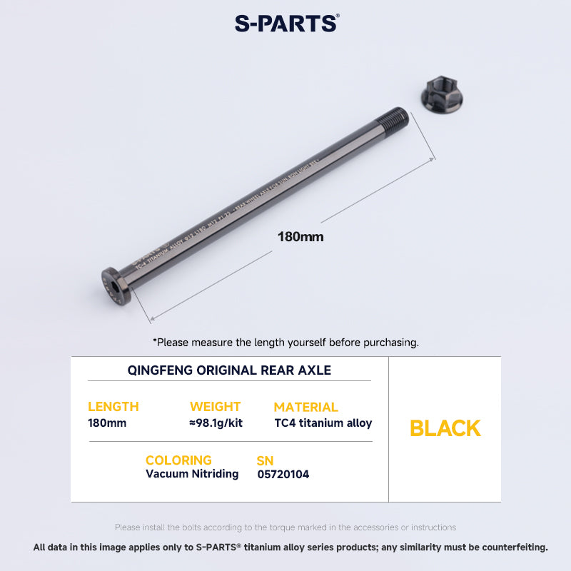Rear Axle Set For Surron Qingfeng