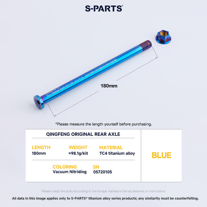 Rear Axle Set For Surron Qingfeng