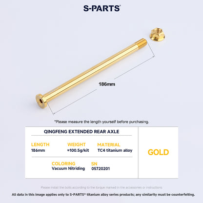 Rear Axle Set For Surron Qingfeng