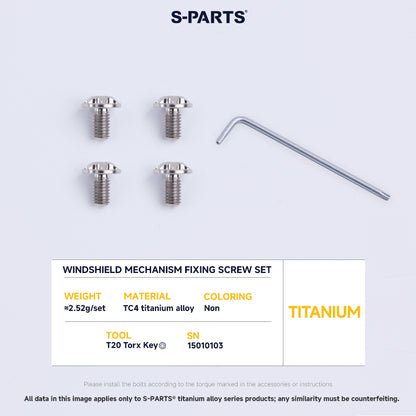 Windshield Fixing Bolt Set For SHOEI Z7 Z8 X14 GTAIR GTAIR2